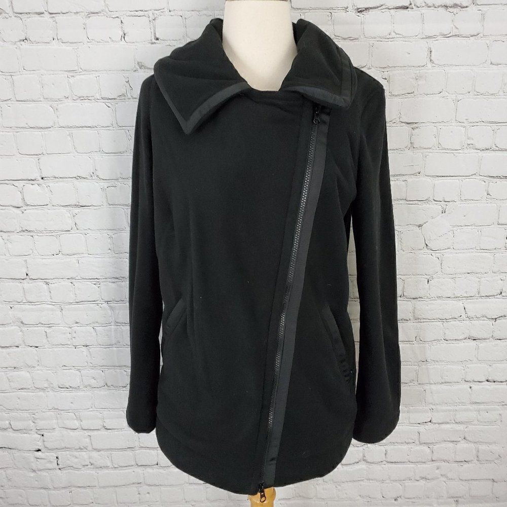 Lululemon Black Fleece Moto Jacket sz 4 Soft Cozy